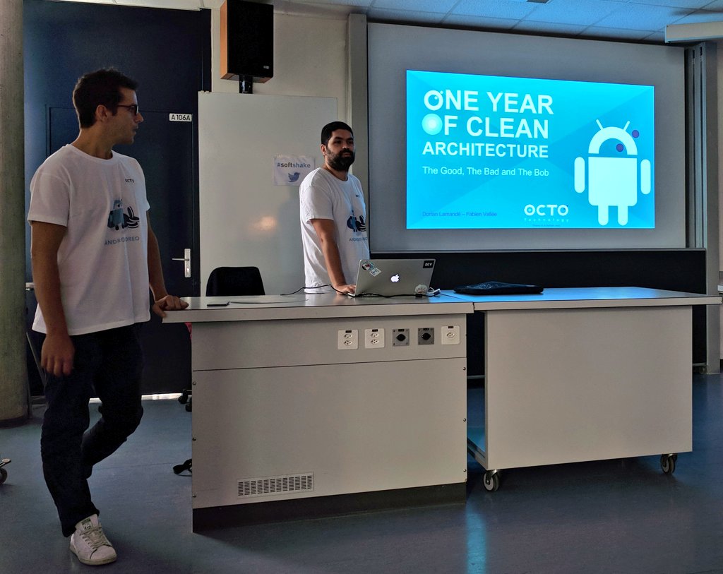 lpalli's tweet photo. "One year of Clean Architecture : the Good, the Bad and the Bob" par Dorian Lamande et Fabien Vallée pour #softshake https://t.co/WhJ5RBzSEL