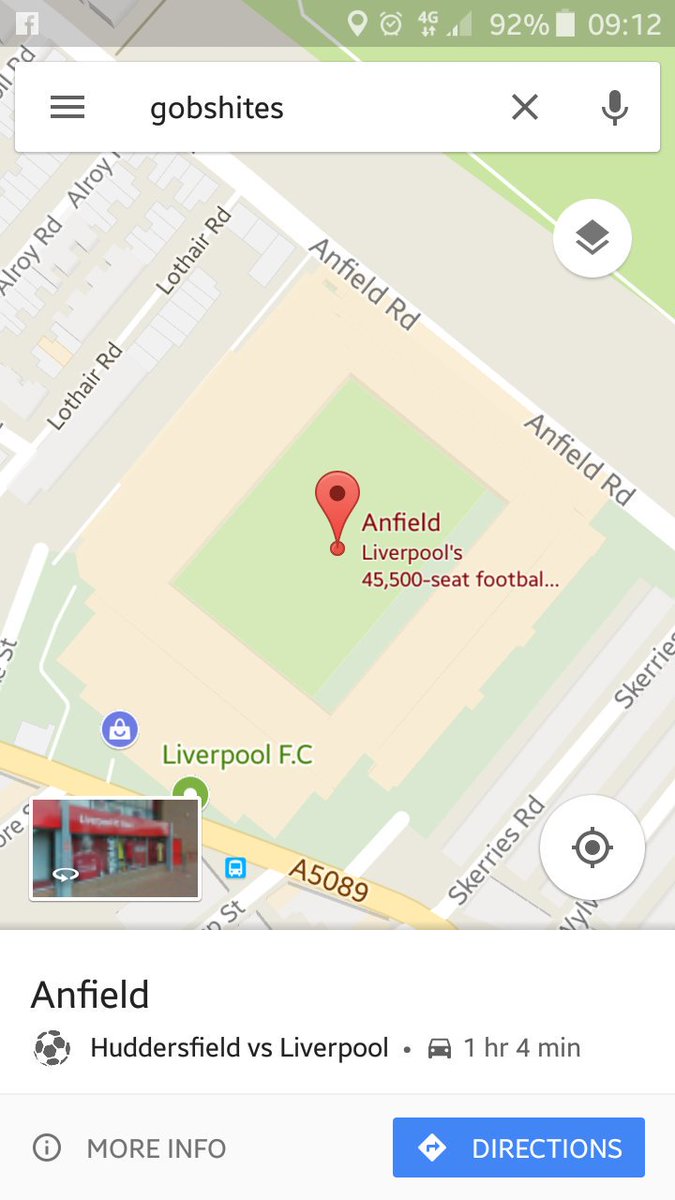 barratt_andy's tweet photo. @ianknott_13 ... typed gobshites into google maps and this come up 😂😂😂😂#niceonegoogle https://t.co/urA8h1pkVr