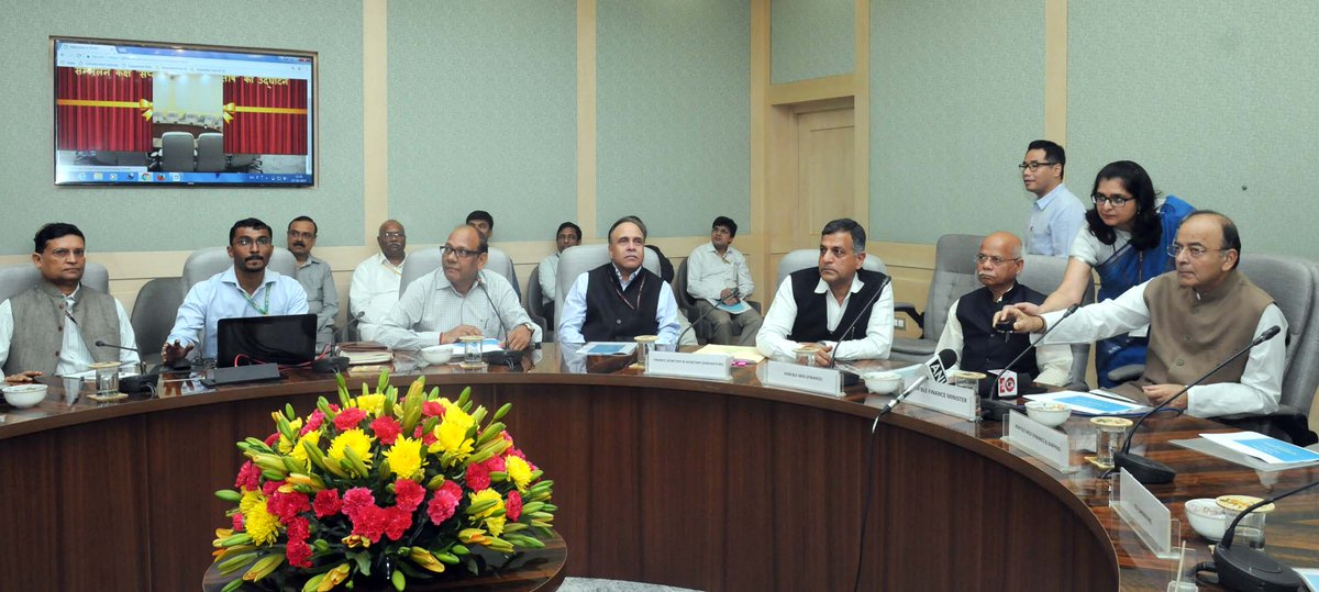 FinMinIndia's tweet image. FM @arunjaitley Launching the roll-out of mandatory use of Public Finance Management System (PFMS) for Central Sector Schemes in Delhi today