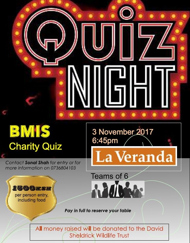 BraeburnMombasa's tweet photo. Join a team for our Charity Quiz on Friday 3rd November at La Veranda. See you there! @BraeburnMombasa https://t.co/n0usO68jg8