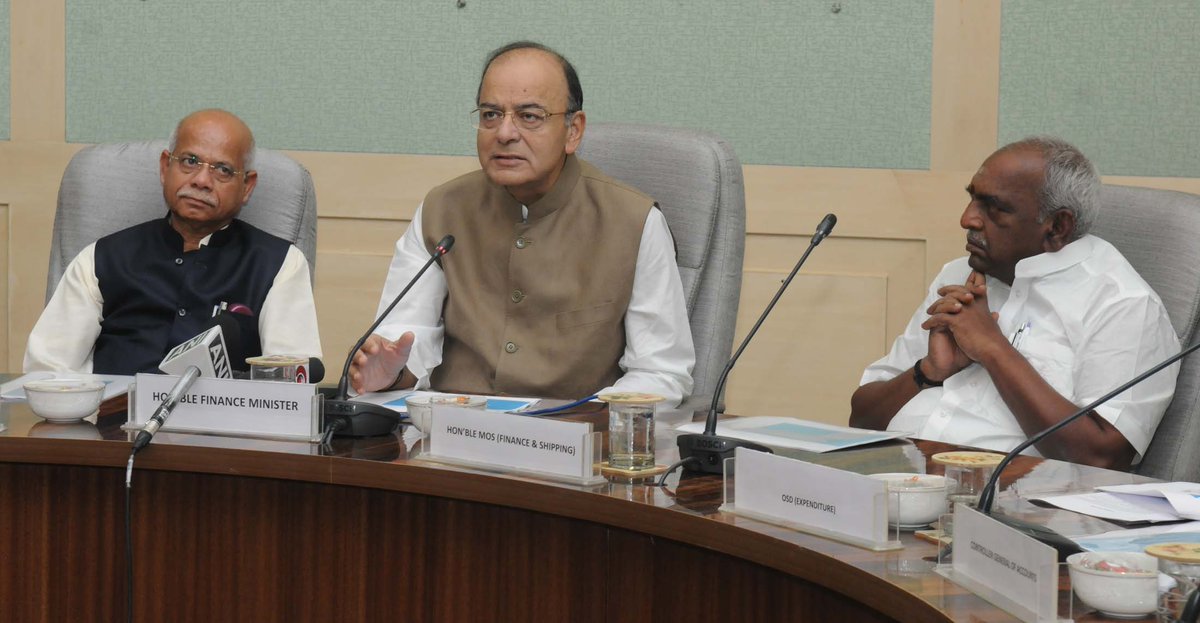 FinMinIndia's tweet image. FM @arunjaitley Launching the roll-out of mandatory use of Public Finance Management System (PFMS) for Central Sector Schemes in Delhi today