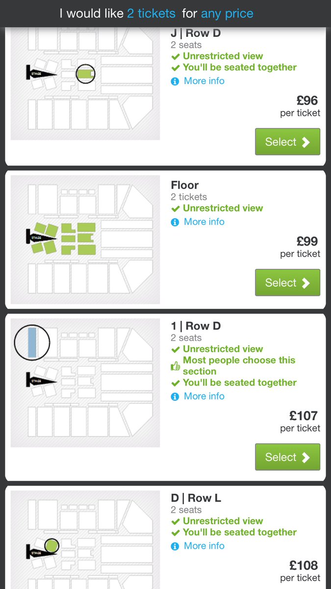 Claires300916's tweet photo. @samsmithworld So I was on at 8:30 for tickets....9:01 all sold out..... and then look at all these being re sold!!!! Genuine fans can’t get get any!! 😡😡 https://t.co/R6HbsOb33O