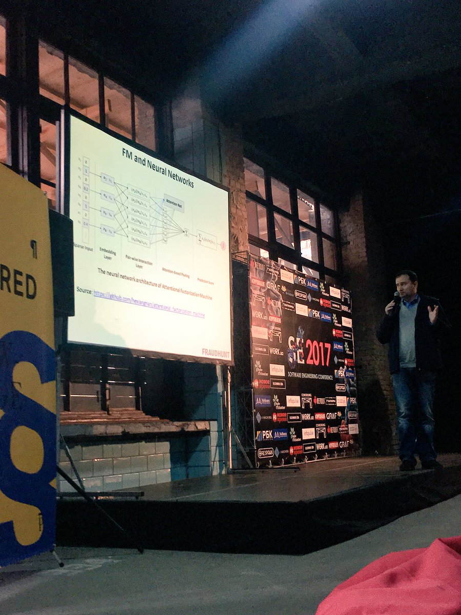 vvviiimmm's tweet photo. Great talk on fraud detection with AI, love to see more math slides #se2017 https://t.co/XhuDGlh97i