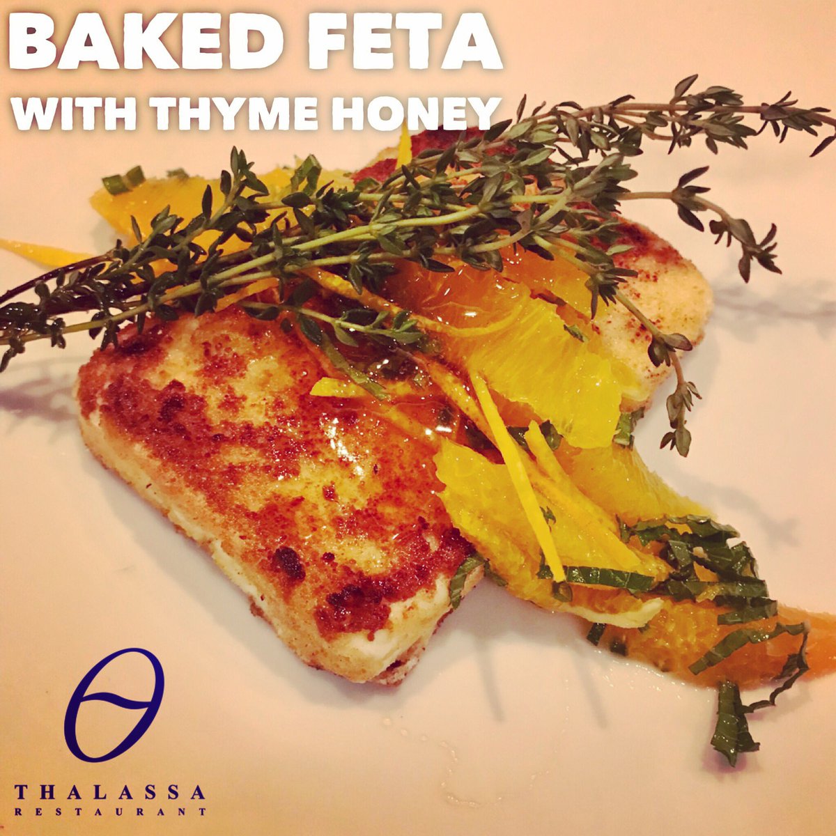 thalassanyc's tweet photo. Baked organic feta https://t.co/23ODYgtqu2