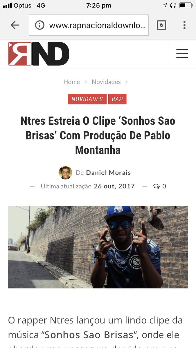 ntres03's tweet photo. Matéria nossa do clipe #SonhosSaoBrisas no site #RND confere lá meu povo e nosso trampo chegando!!!! #MKRecords 
https://t.co/jvDPcHnJPo https://t.co/fFIxGDoCxC