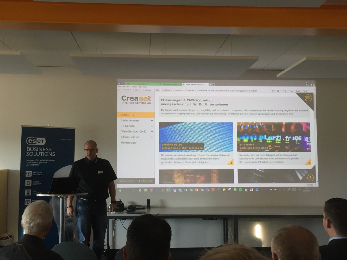 creanetgeuensee's tweet photo. SwissLife auf Besuch bei der Creanet Internet Service AG #creanet #swisslife #persionsplaung #altersvorsorge #treuhandanlass https://t.co/WoiHYyZeta