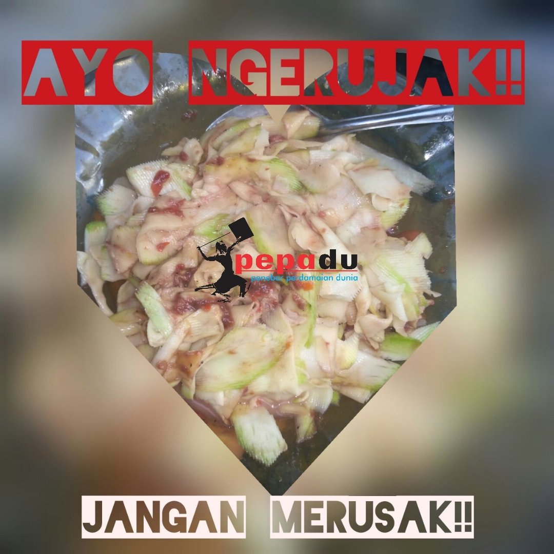sebar, tebar konten konten perdamaian
#pepadudutadamai