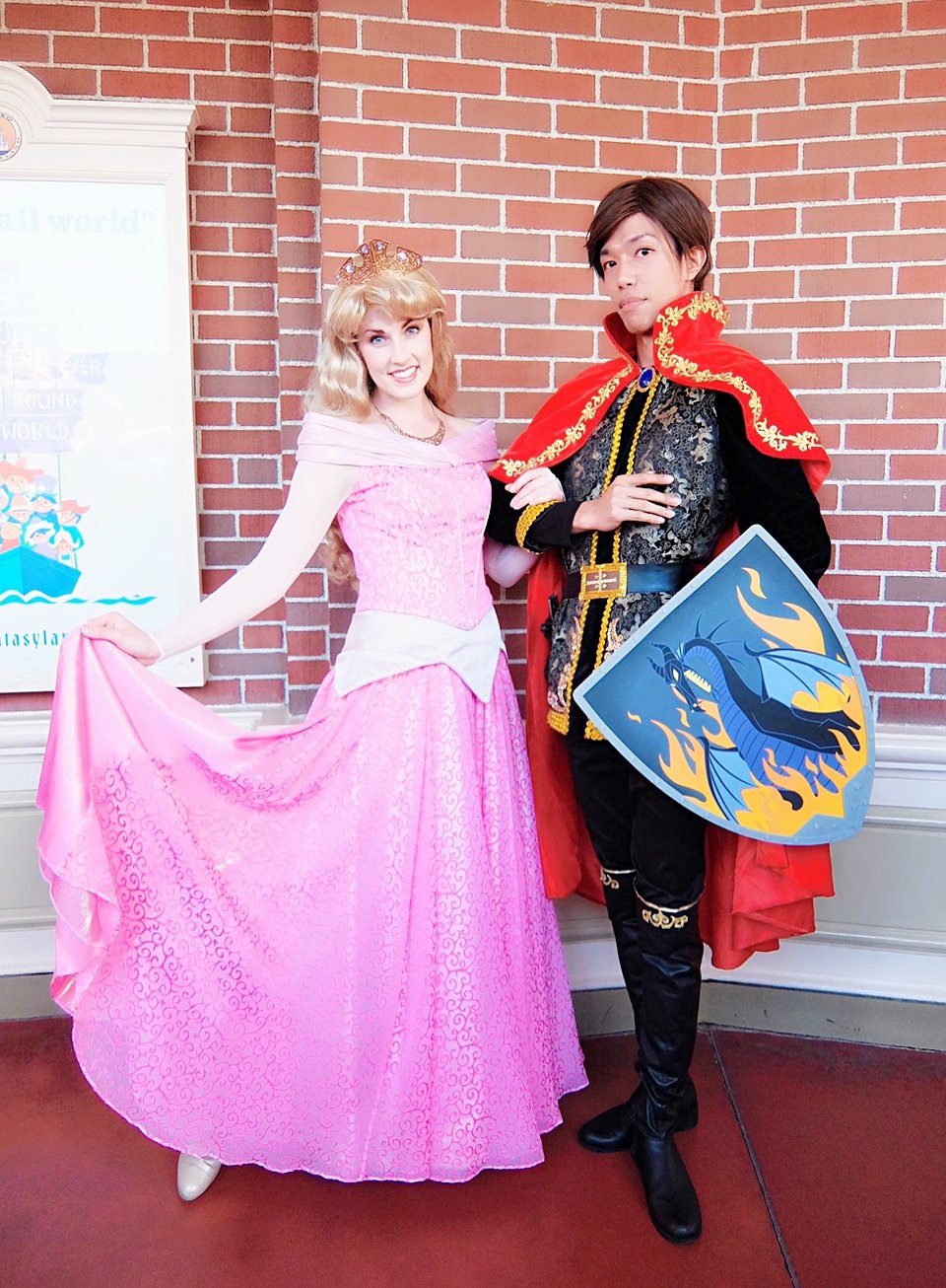 確認用※ Dハロ仮装オーロラ姫イメージウィッグ