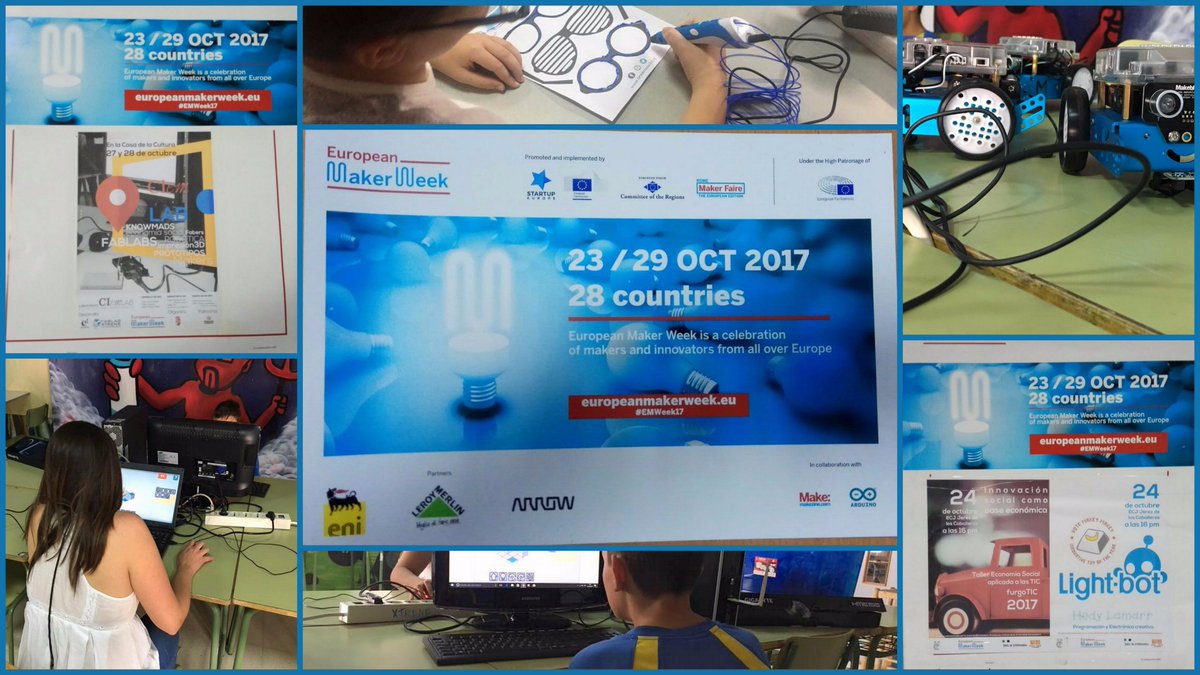 <a href="/XtreneMakerLab/">XtreneMakerLab</a>-@FablabXtrene celebran en #Extremadura la <a href="/EUmakerweek/">European Maker Week</a> en ECJ <a href="/IJExtremadura/">IJEXtremadura</a>, proyecto CIEMLAB <a href="/DipdeBadajoz/">Diputación de Badajoz</a> y #CULTURAMAKER