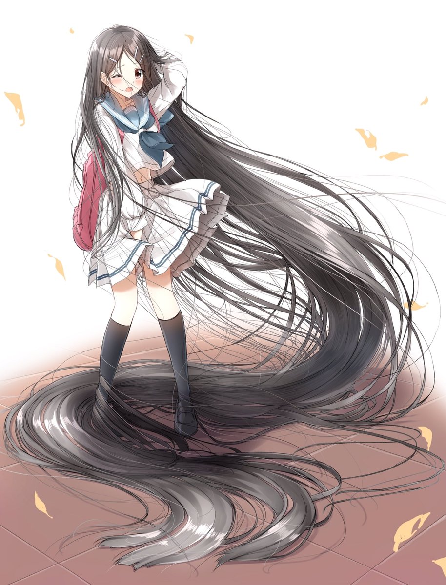 和遥キナ この女の子って普段どうやって髪の毛収納したり 移動したり 運んでるんですか