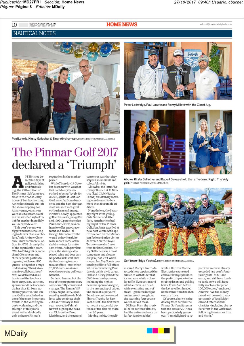 "#PinmarGolf 2017 a Triumph" <a href="/MajorcaDaily/">Majorca Daily</a>
<a href="/SonAmarMallorca/">Son Amar</a> <a href="/golfsongual/">Golf Son Gual Mallorca</a> <a href="/jotunmegayacht/">JOTUN Megayacht</a> <a href="/Awlgrip/">Awlgrip</a> <a href="/RCNPalma/">RCNP</a> <a href="/thesisterbliss/">sister bliss</a> <a href="/phoenixmediamlr/">PhoenixMediaMallorca</a>