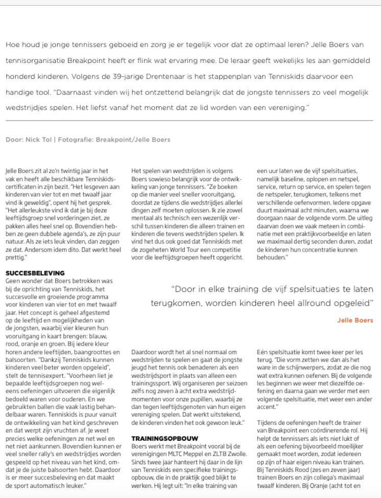 ZLTBtennis's tweet image. Gaaf! Trots op onze trainer @jelleboers @BreakpointMD. Kom zelf kijken en een bal slaan bij @ZLTBtennis. Van harte welkom!