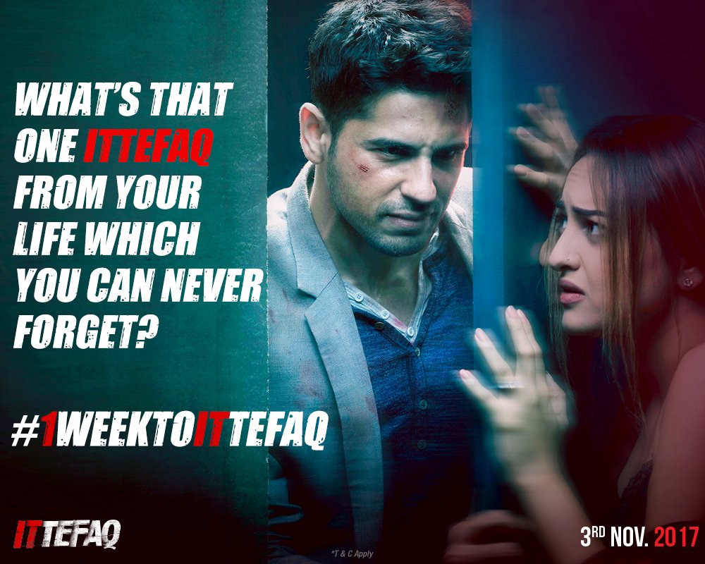 RedChilliesEnt's tweet image. Have an #Ittefaq moment which you will never forget? Share it with us and stand a chance to win movie merchandise! #1WeekToIttefaq