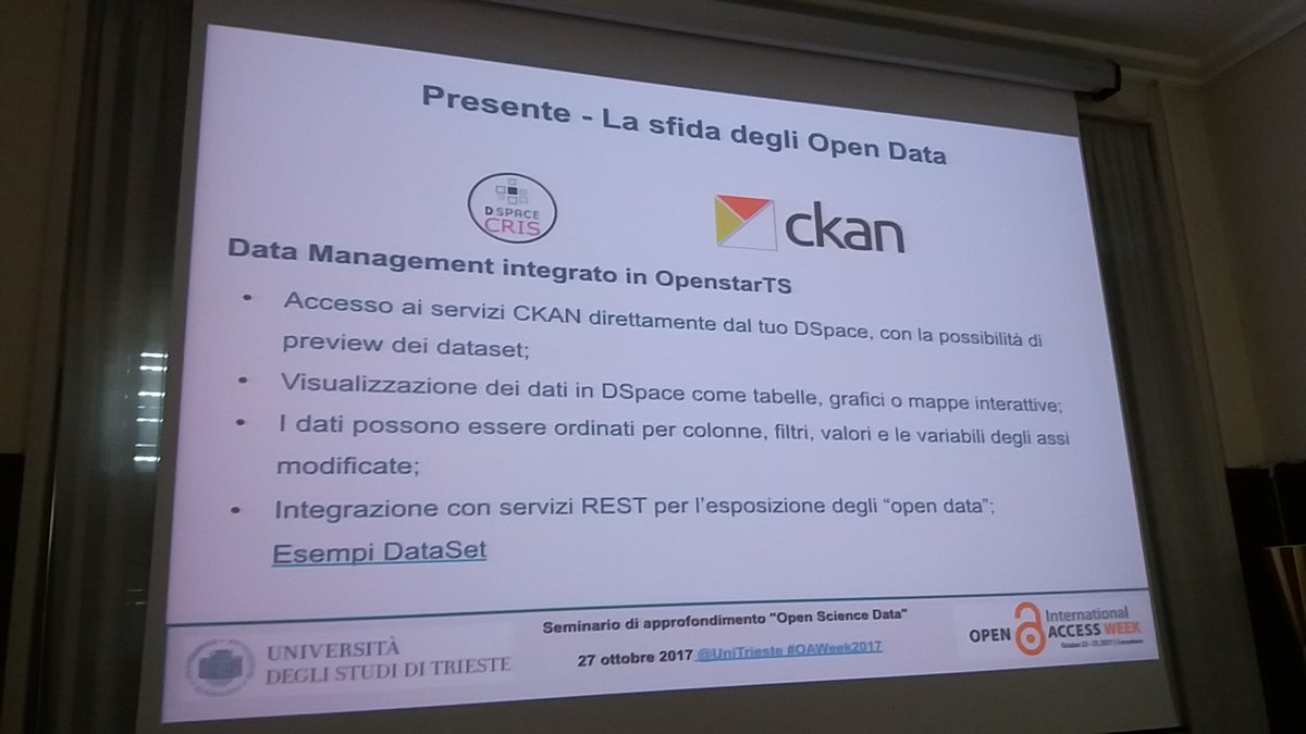 simonealiprandi's tweet photo. gli strumenti #OpenAccess e #OpenScienceData di @UniTrieste (presentati dal prof. Benedetti) | #OpenAccessWeek cc @JordanPiscanc @egiglia https://t.co/RMuQBDe31l