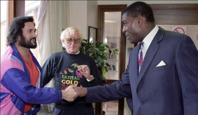  Happy birthday! To celebrate, please enjoy this picture of that time you met Frank Bruno. 