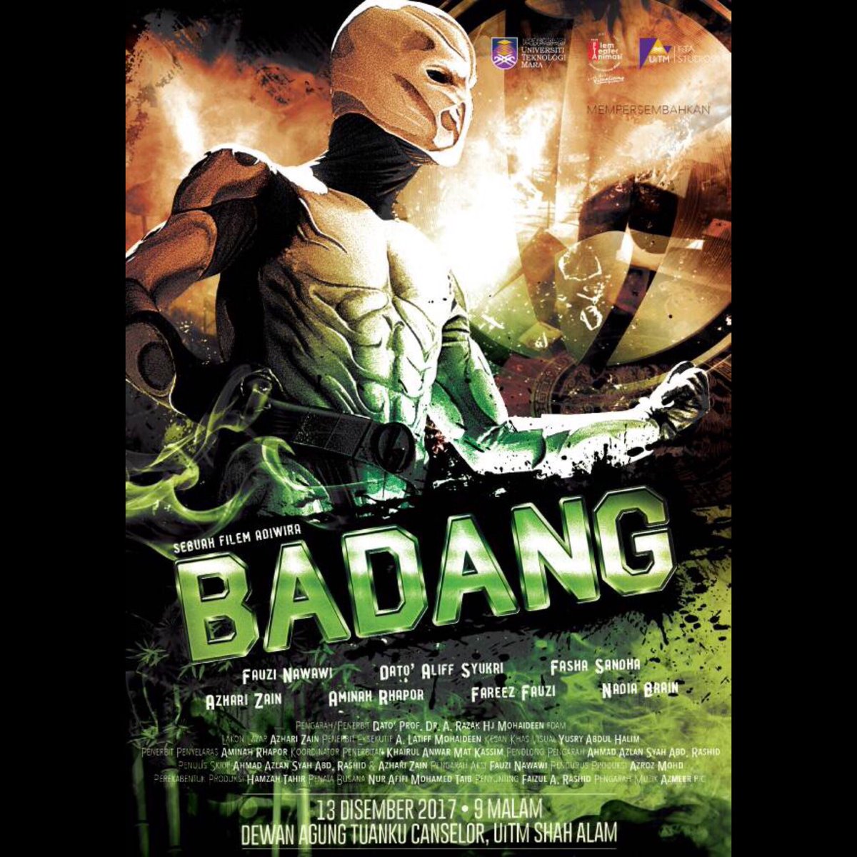 badangthemovie's tweet photo. Tarikh : 13 Disember 2017
Hari : Rabu 
Masa : 9.00 pm 
Tempat : (DATC)
Tiket : RM15 https://t.co/Q2HCV4Ktcu