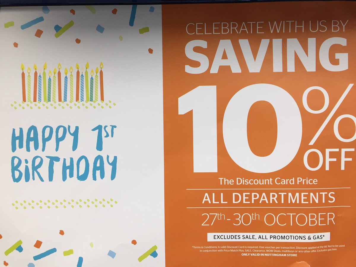 GO_Nottingham's tweet photo. Its our 1st Birthday!
To celebrate our Nottingham store being open for a whole year, enjoy an extra 10% off in store! https://t.co/VOjAfwyxZn
