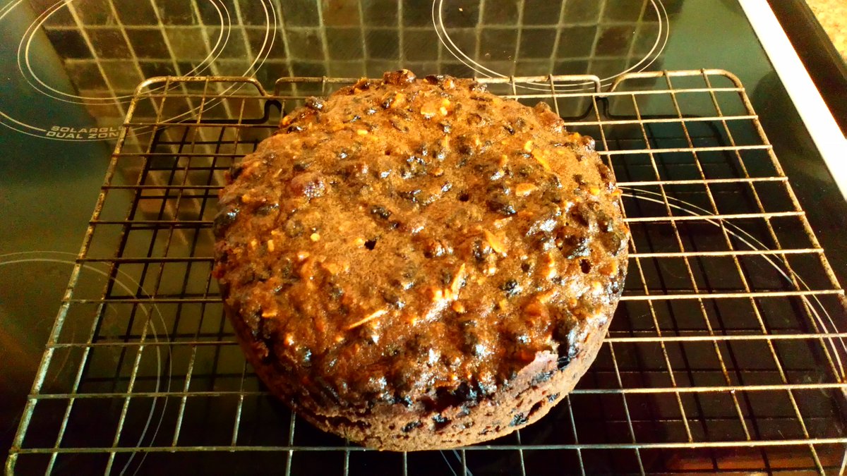 victorthevole's tweet photo. This is the finished #Christmas cake. I am promised a bit, but got to wait for it to mature #morebrandy https://t.co/yRsuFbO2zS