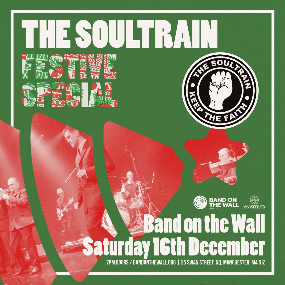 JUST ANNOUNCED The UK’s leading Northern Soul band <a href="/SoulTrainNW/">The SoulTrain</a> hit <a href="/bandonthewall/">Band on the Wall</a> - 16th Dec! Tickets on sale 31/10 bandonthewall.org/events/soultra…
