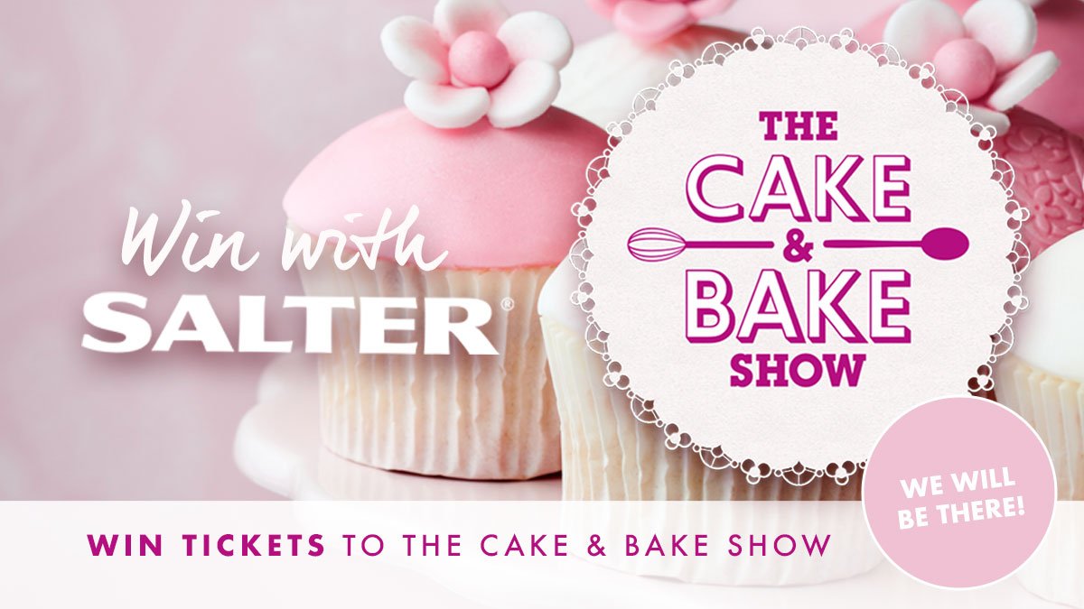SalterUK's tweet photo. Fancy attending the UK's biggest baking event ? Enter our competition to win tickets to @CakeandBakeShow https://t.co/ntdZD5GDMA #saltercook https://t.co/xiYvJEuj0i