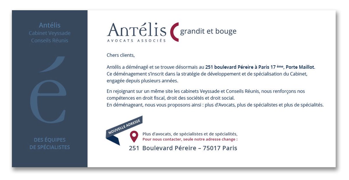 AntelisAvocats's tweet image. @AntelisGarcia bouge pour mieux servir.