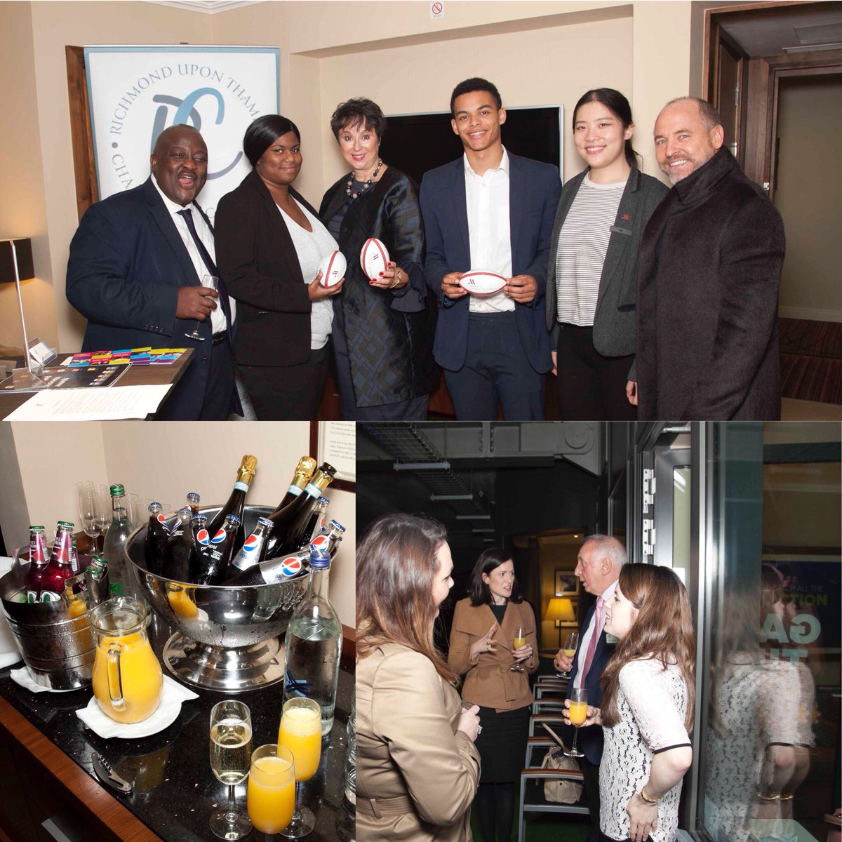 chamberrichmond's tweet image. @MarriottTwicker #wine #canapes #pitchview  @EnglandRugby #Twickenham - excellent #business #networking! Pics #Copyright @pftphotography