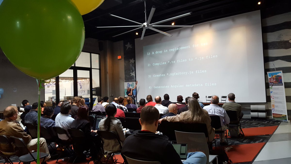 GDGBaltimore's tweet photo. @dee_bloo kicking off round two with #Angular at #devfestmd https://t.co/mg19yB2bqz