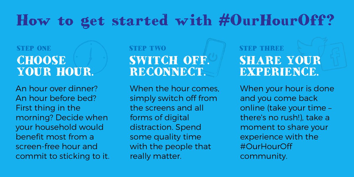OurHourOff's tweet image. Joining the #OurHourOff movement is simple...
