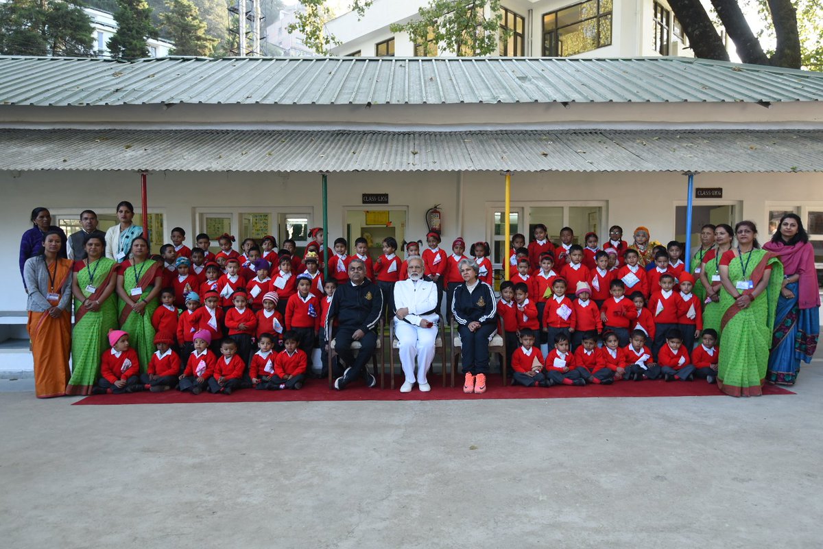 narendramodi's tweet image. Visited the Balwadi at LBSNAA and interacted with my young friends.