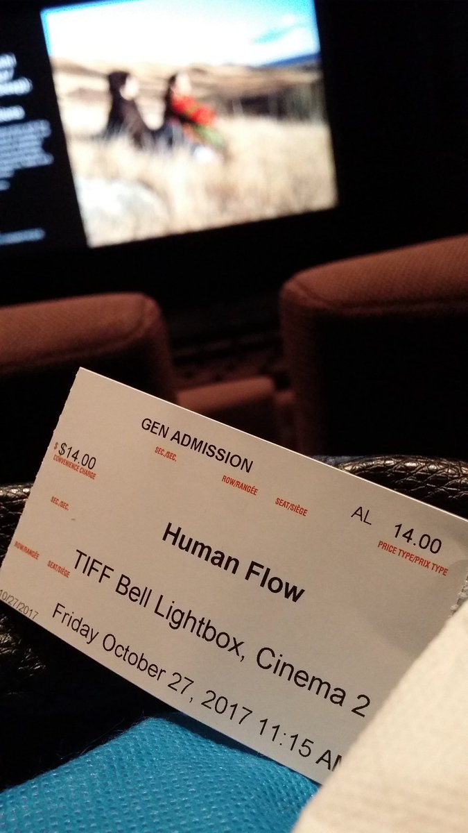 DilettanteDiana's tweet photo. Spending a quiet Friday at #tiff watching #alweiwei #humanflow #feedyourmind #Toronto #belllightbox https://t.co/CZ3kwc6OSY