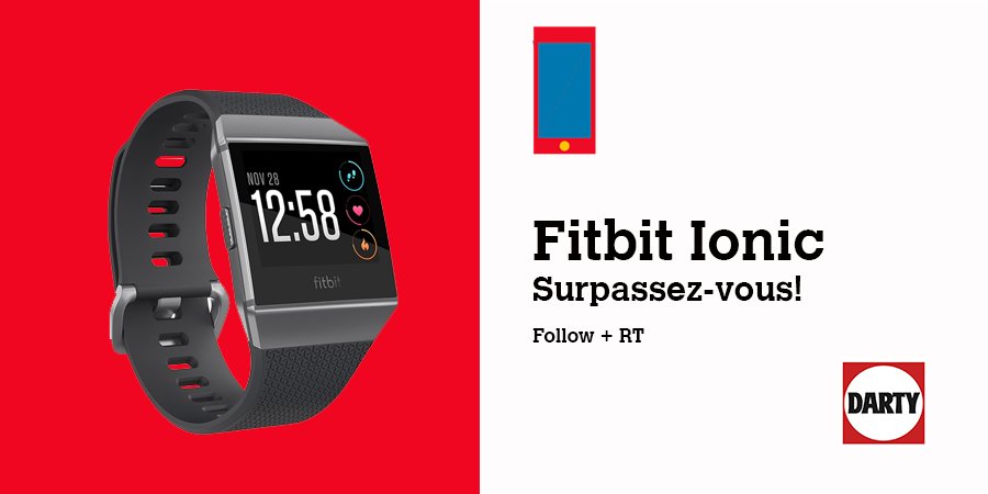 Darty_Officiel's tweet photo. Gardez la forme avec votre nouvelle montre coach-connectée 💪 Follow+RT pour tenter de gagner 🎁 la montre Ionic 😍 de @Fitbit_FR https://t.co/NmLaax7dpW