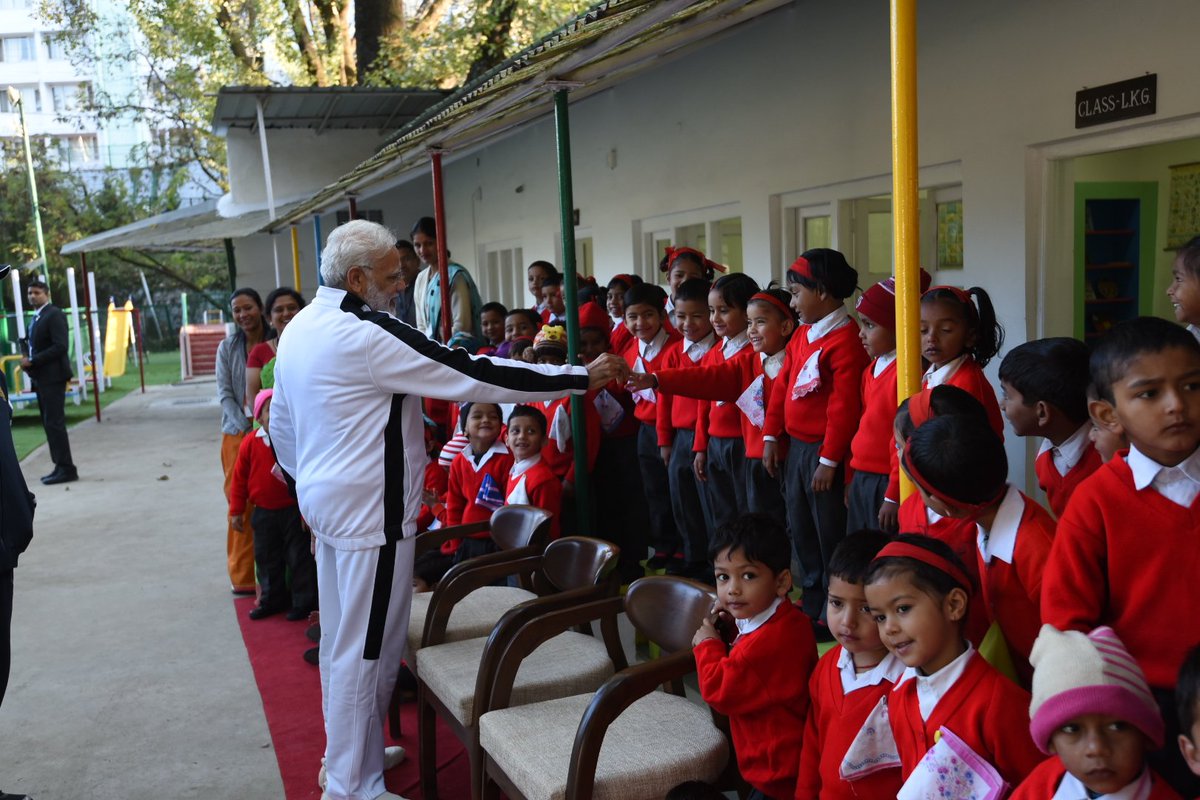 narendramodi's tweet image. Visited the Balwadi at LBSNAA and interacted with my young friends.