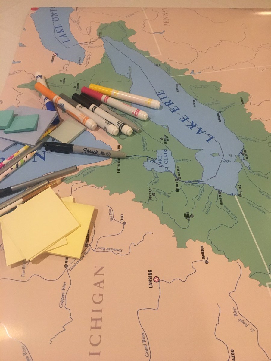 DigitalC_org's tweet photo. Yesterday we started with a blank slate to design a #SmartLake. Today 5 teams presented their solutions #ioh2o @CLEH2OAlliance https://t.co/UebgY6z42q