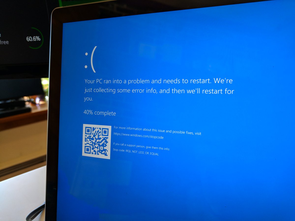 What is irql not less or equal