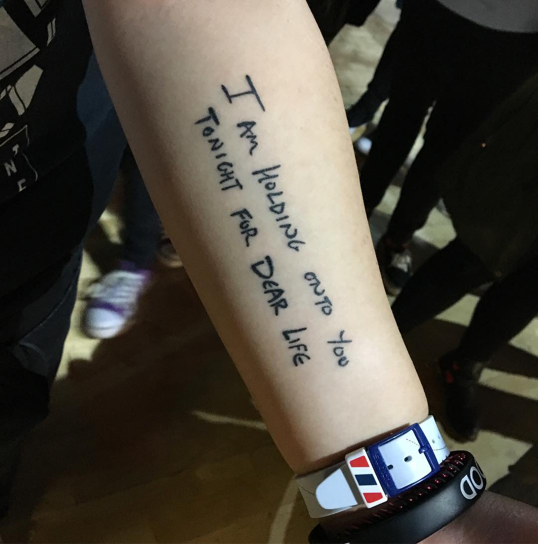 Dan on his instagram, it's @stuckatomega's tattoo, image size:1080x1091