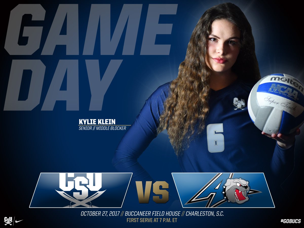 CSUGameDay's tweet photo. It's #SeniorDay for @GlamGoGetHer and @CSU_Volleyball as the Bucs host @UNCA_Volleyball at 7 p.m. #GoBucs https://t.co/dxnuxpj3Qt