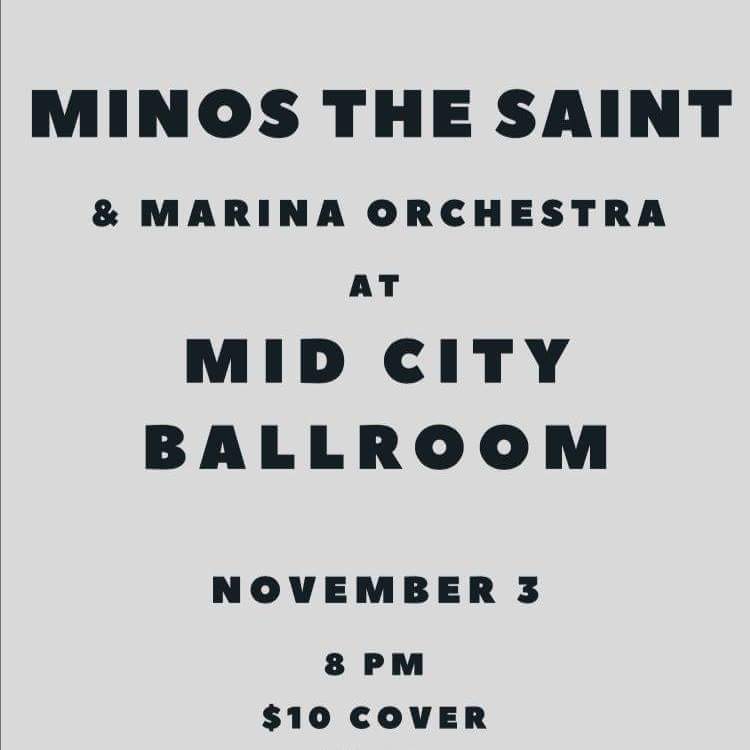 Next week @ MidCity Ballroom! With <a href="/MarinaOrchestra/">Marina Orchestra</a> #listenlocal #BRmusic