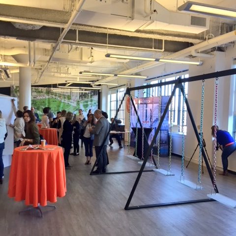 bluescaper's tweet photo. We're getting into the swing of #innovation at #WorkplaceInno in #Boston. https://t.co/V494k0nwsf