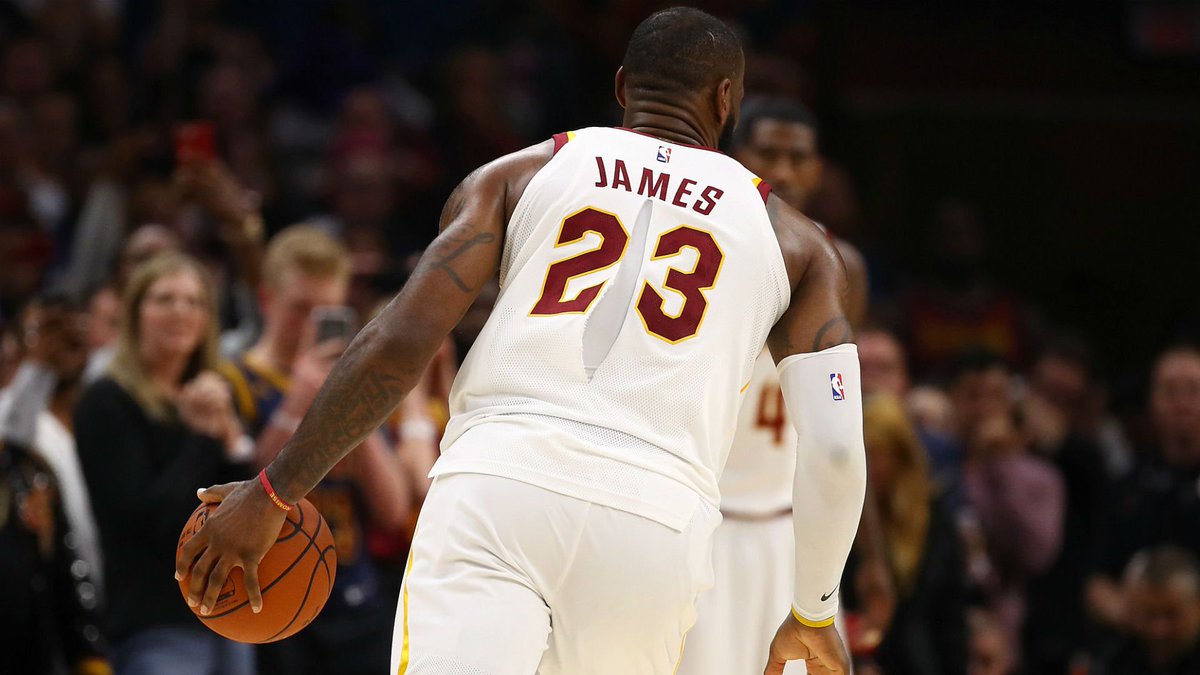 ProsGiveBack's tweet photo. LeBron’s ripped jersey part of NBA auction. Proceeds go to https://t.co/OK6qngVbXb charity dedicated to helping victims of recent hurricanes https://t.co/tZCu9ewD8m