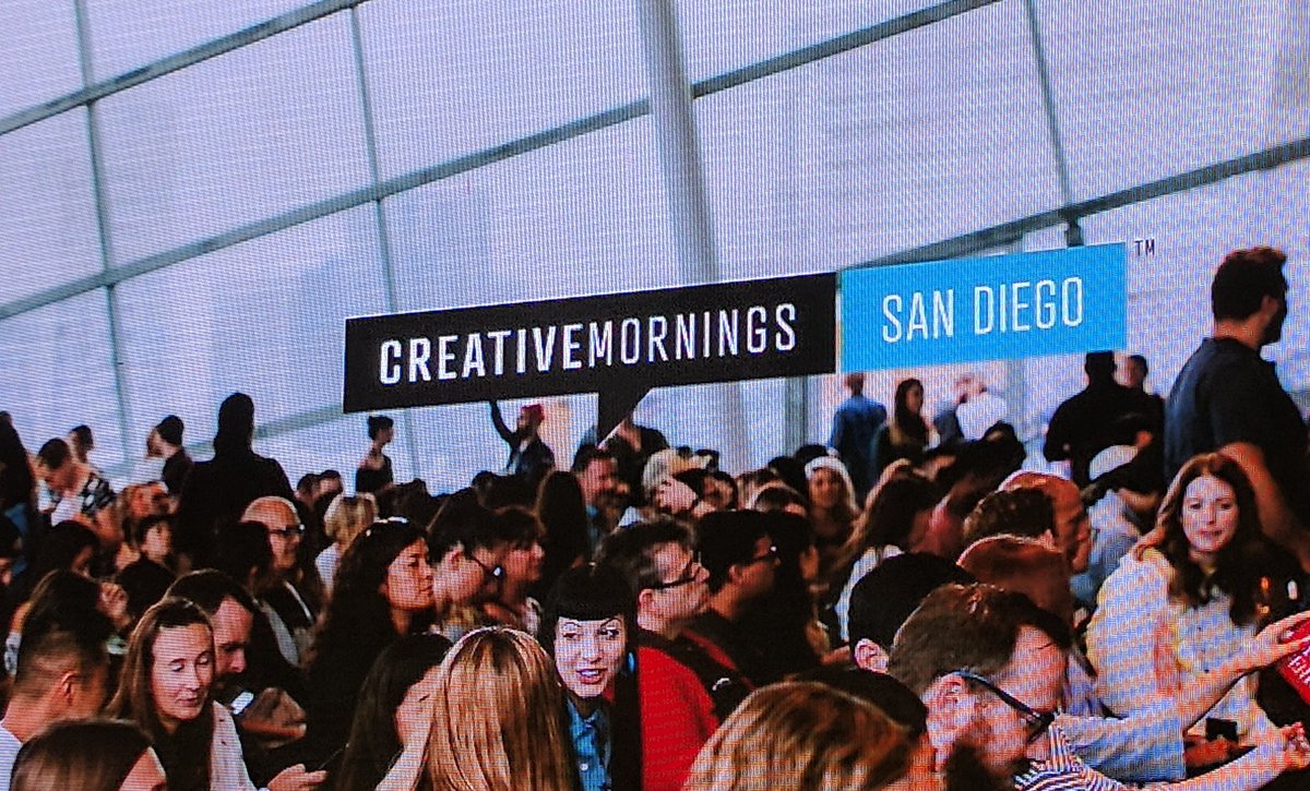 bmok's tweet photo. Kicking off #designforwardsd day 2 with #creativemornings https://t.co/ZjpxkdAeHD