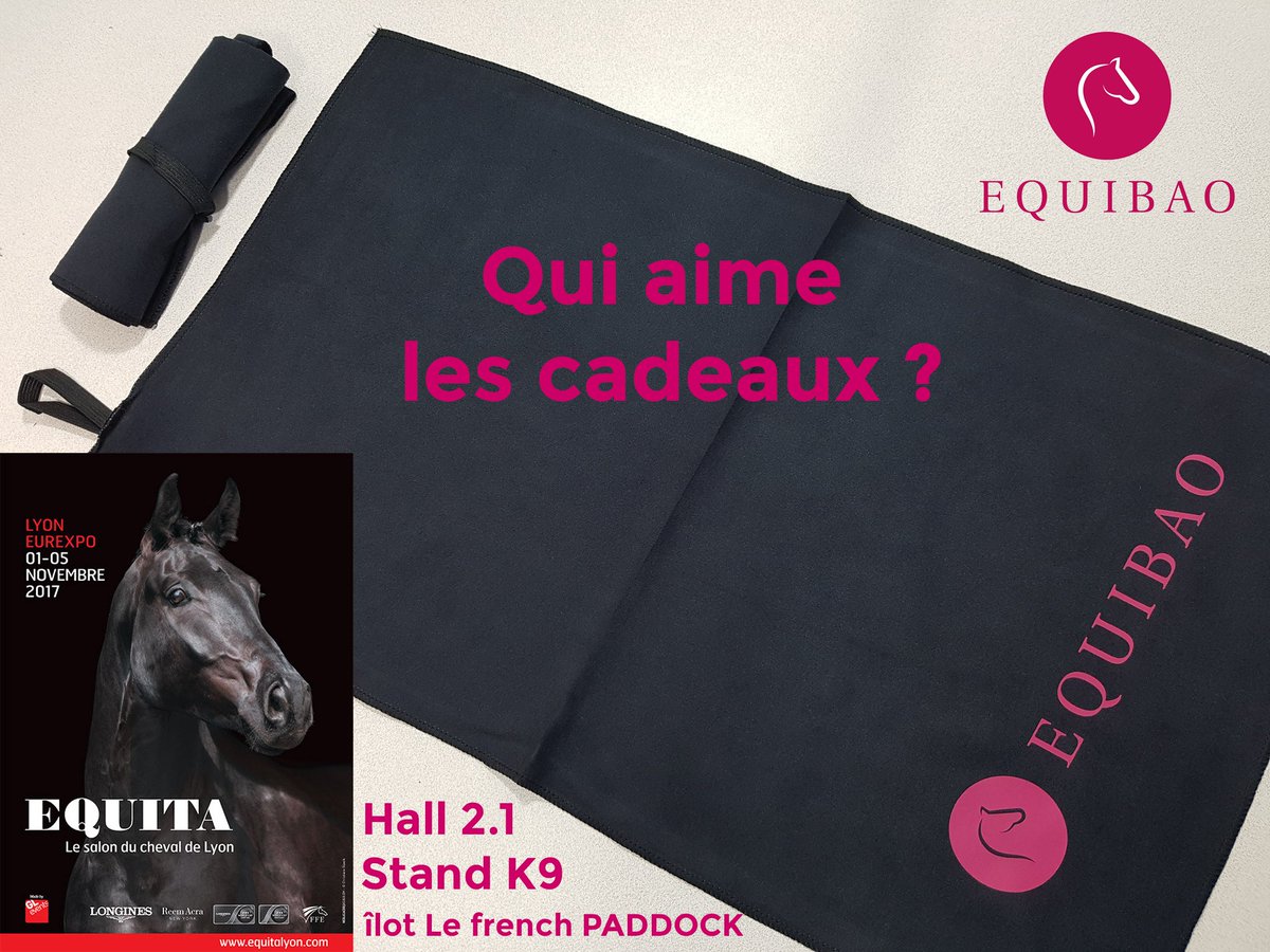 equibao's tweet photo. @equibao à @Equitalyon du 1er au 5 novembre. Offre spéciale sur le stand : 1 microfibre de pansage offerte pour tout achat > à 49€ 😃 https://t.co/N3LTEalysi