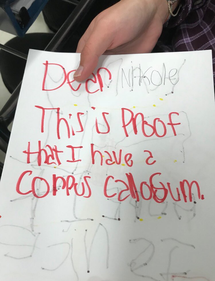 SBHighSchool_nc's tweet photo. Cougar Roar of the Week (#crotw): @thefixerED Students Learn about their #corpuscallosum in AP Psych! #frontallobeissues #TheCougarStandard https://t.co/pN8Suyc0eP