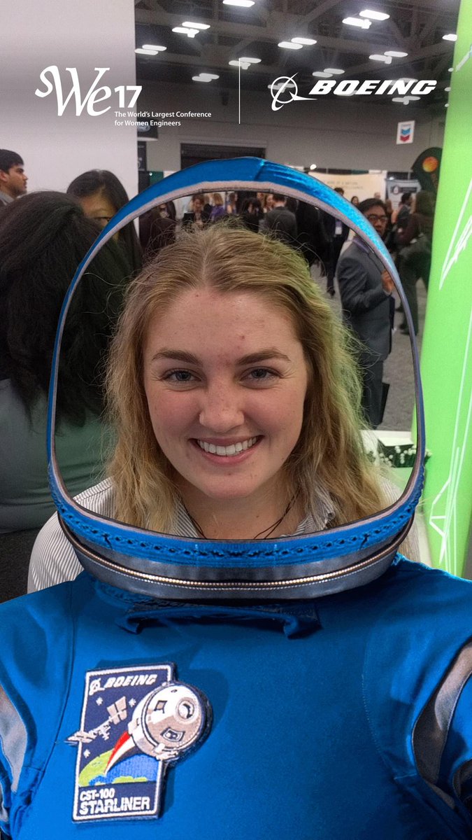 BoeingCareers's tweet photo. At #WE17? Visit Booth 1325 and look for our #Boeing #SnapchatFilter! Tag @BoeingCareers to share your snap with us. #AlwaysEngineering https://t.co/8jeu79IbVP