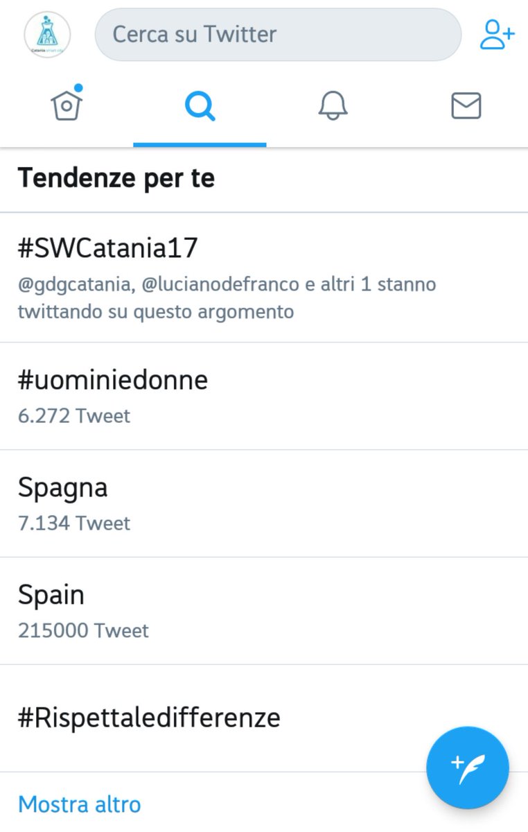 Siamo al primo giorno e già siamo in tendenza su <a href="/Twitter/">Twitter</a> con #SWCatania17