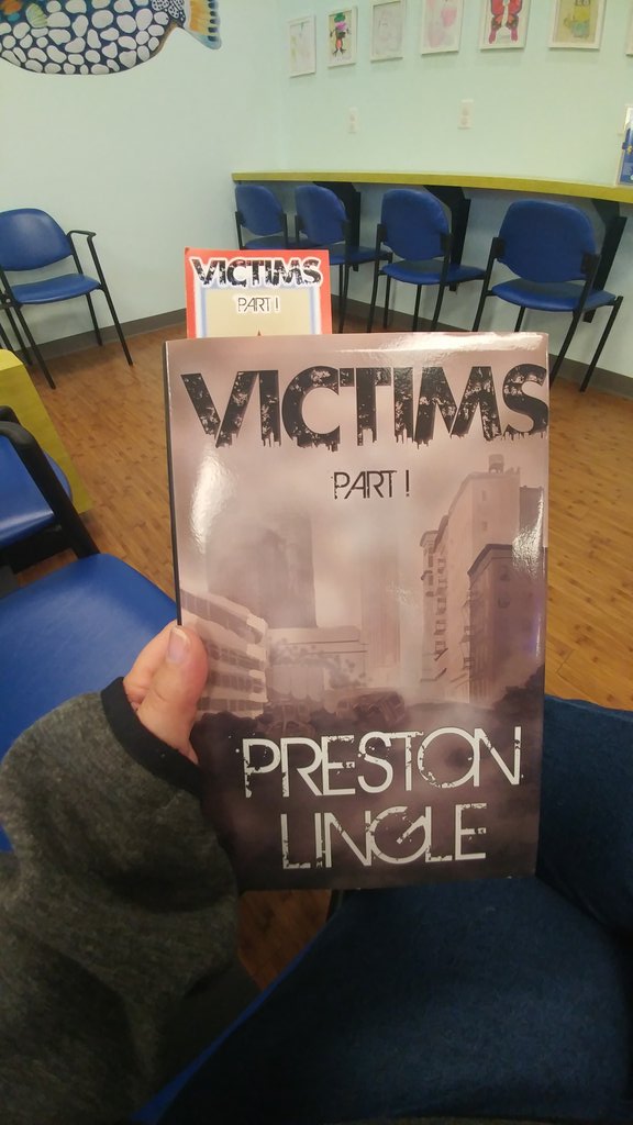 Shannon97762116's tweet image. @PrestonLingle keeping me entertained in the dentist office waiting room. #Victimspart1 @VictimsBooks #checkitout