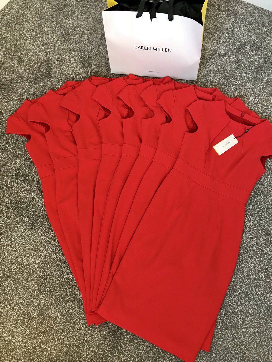 ombi_b's tweet photo. Our new dresses have arrived  @KarenMillen Can’t wait to see the girls wearing them at our next event 👠💄💋 https://t.co/uEECDezlIg