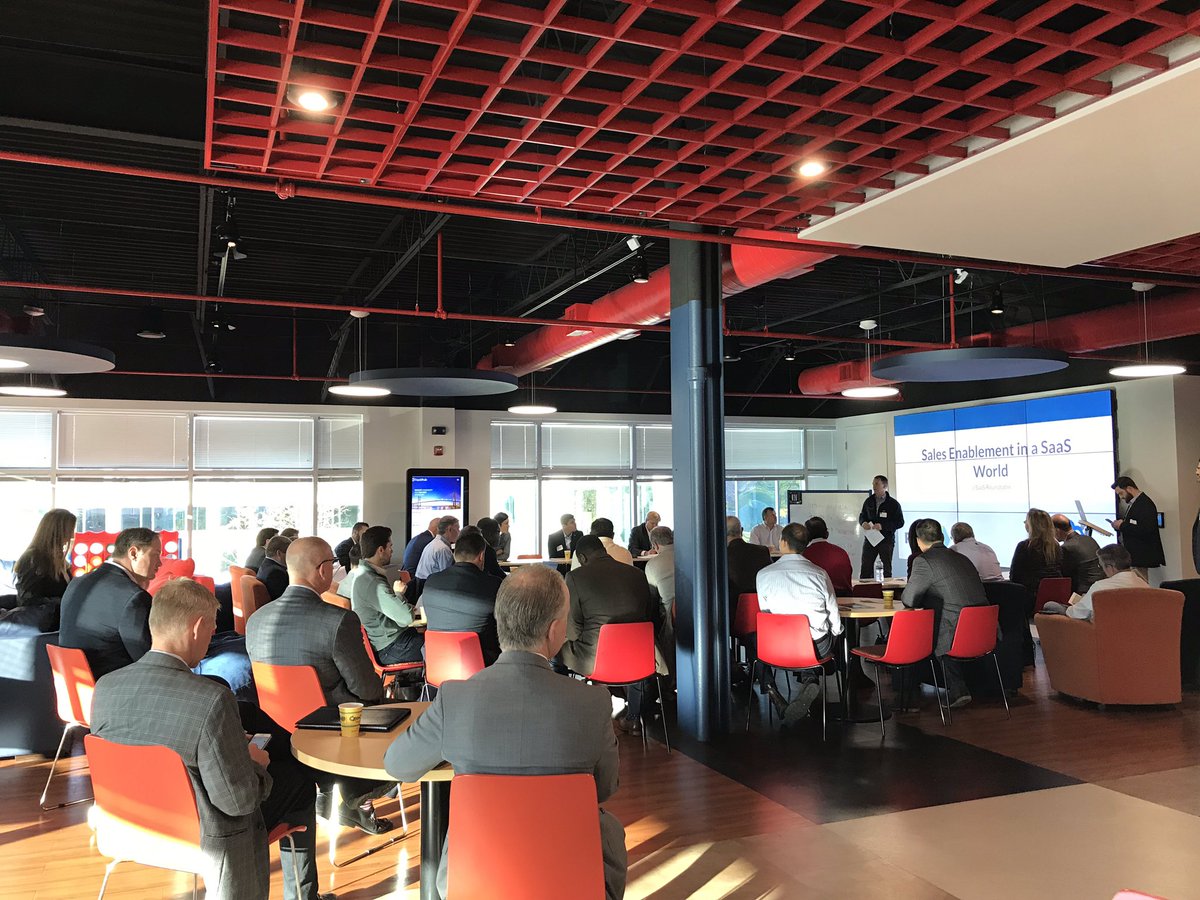 PhilaPACT's tweet photo. Great discussion on sales enablement in a #SaaS world #PACTsaas  @BentleySystems @EisnerAmper @ORSPartners @Pepper_Law @WellsFargo &amp; ViaWest https://t.co/O9LL39NudR