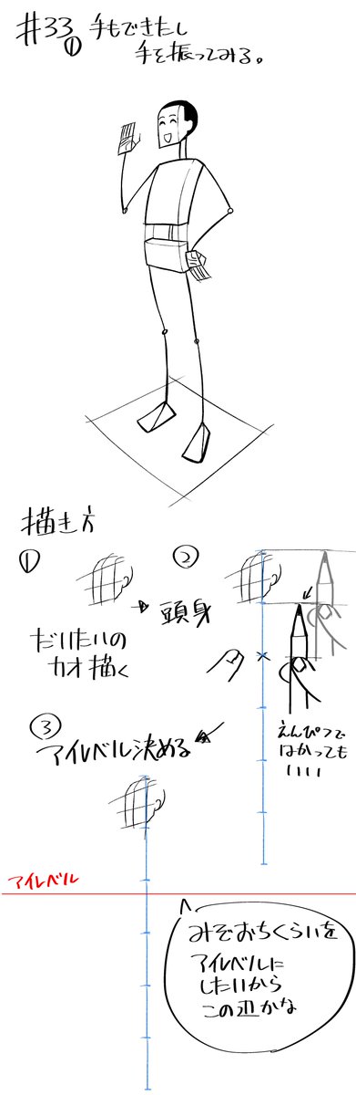 【段階的に上手くなる33日目】もうかなりアングル、かなりの数のポーズが描けるはずなので描いてみましょう。箱をしなやかにと描きましたが難しい場合はしっかり直線で描いてかまいません。 タグ→ #段階的に上手くなる 