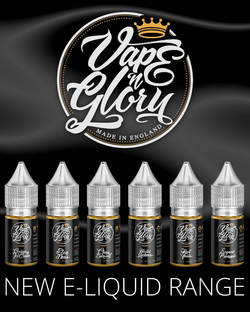 NeoVapesUK's tweet photo. Just added to Vapetto! Vape n Glory have some fantastic dessert and fruity flavours! Click https://t.co/TTq18jhYy9 https://t.co/w2Lr0m7CVe