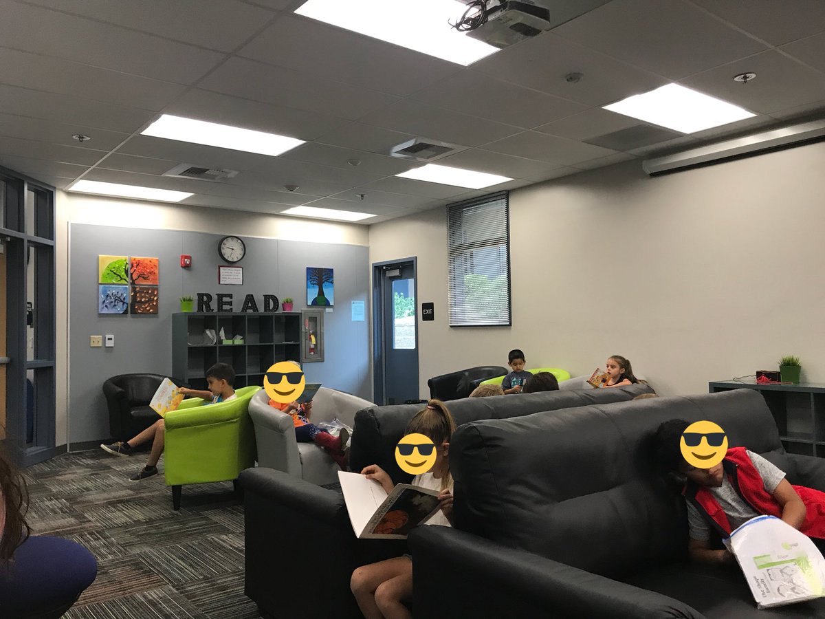 We love reading in our Reading Lounge <a href="/kinderssd/">Lori Harris</a> <a href="/SSDPepperDrive/">Pepper Drive School</a>